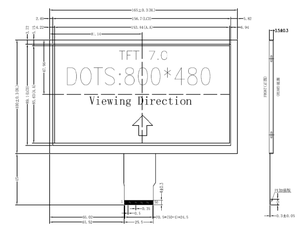 Monitor industri <span class=keywords><strong>Raspberry</strong></span> <span class=keywords><strong>Pi</strong></span> modul Tampilan <span class=keywords><strong>LCD</strong></span> <span class=keywords><strong>TFT</strong></span> 7.0 inci layar <span class=keywords><strong>LCD</strong></span> IPS 800x480 resolusi disesuaikan antarmuka RGB - Product Image 6