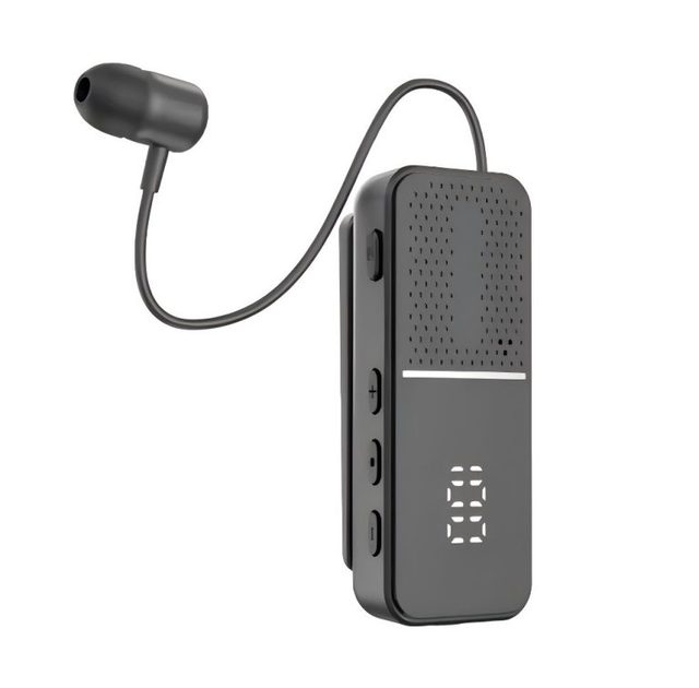 Business Style JL Chipset LED Digital Display BT V6.0 Wireless Headphones Clasp Type Dual Earbud ENC Noise Canceling IPX-5