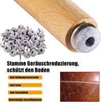 Boîte d'emballage en plastique de 40 pièces Coussinets ronds en feutre avec vis de 20 mm de diamètre pour meubles Coussinets pour tables, chaises, canapés, armoires