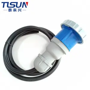 3Pin Waterproof Socket Waterproof Industrial Plug With Extension Cord Support Customization