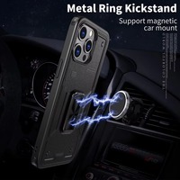 Vente chaude Tpu Pc étui de téléphone portable antichoc avec anneau support de béquille pour Iphone pour Samsung Moto Redmi Poco Google Pixel R