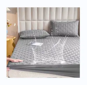 Wholesale Water proof Cheap Bed Fitted Sheet Mattress Protector Quilted Waterproof Mattress Cover