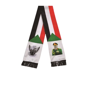 En gros 14*130cm Satin Drapeau Palestinien Écharpe EAU Palestine Soudanais <span class=keywords><strong>Arabe</strong></span> Saoudien Irak Châle Impression Numérique Fête Nationale - Product Image 1