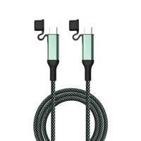 Nouveauté 60W 3A Nylon Tressé Durable 1M 2M Charge Rapide Type C à Type C Câble de Données pour Téléphones Portables.