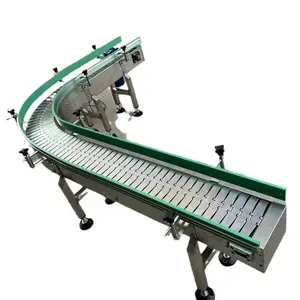 Assembly line flat top chain conveyor Flat top chain plate non-slip high temperature flat top chain conveyor belt
