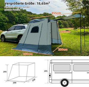 Tente de <span class=keywords><strong>camping</strong></span> pour <span class=keywords><strong>VW</strong></span> T5, tente d'auvent pour <span class=keywords><strong>VW</strong></span> T5, tente de hayon pour <span class=keywords><strong>VW</strong></span> T5, auvent de hayon avec poteaux de support - Product Image 5