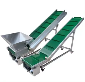 PU/PVC Belt Conveyor/Incline Bucket Elevator Lifting Belt Conveyor System Skirt Conveyor