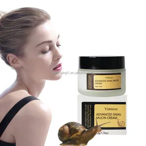 Belleza cosmética coreana Cuidado facial orgánico Filtro de secreción de Caracol Hidratante Antienvejecimiento Reafirmante Reparación Caracol Mucina Crema facial