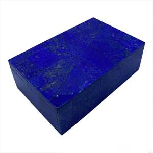 กล่องใส่เครื่องประดับหินอ่อนสีน้ำเงินลาพิส ลาซูลี งานฝีมือสุดหรูสำหรับเก็บแหวนและสร้อยคอ - Product Image 1