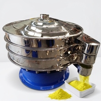 Séparateur vibrant rotatif horizontal automatique de 1200 mm sur roues mobiles pour poudre de polissage du ciment, de la céramique et de l'argile