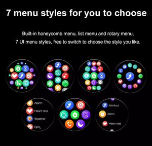 2023 1,3-Zoll SK12 Plus Vollbild-Touchscreen Smartwatch für Herren IP68 Wasserdicht Sport-Fitness-Tracker Damen Smartwatch für iOS Android - Product Image 6