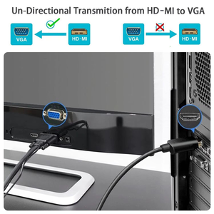 Mạ Vàng HD-MI Để <span class=keywords><strong>VGA</strong></span> 1.8M Cable (Nam Để Nam) Audio Video Cable Cho Máy Tính Máy Tính Để Bàn Máy Tính Xách Tay PC - Product Image 5