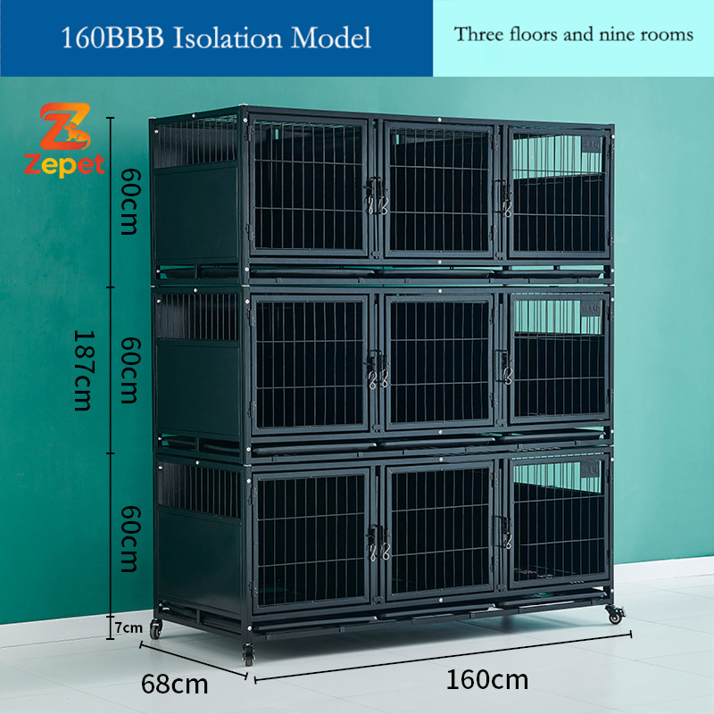 Jaula de aislamiento modelo 160BBB negra