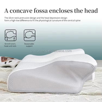 Oreiller ergonomique personnalisé en mousse à mémoire de forme à rebond lent, qualité usine, zéro pression, soutien cervical non compressible