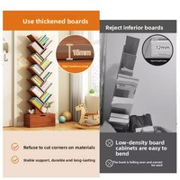 Petite bibliothèque moderne en forme d'arbre pour la maison, le bureau et l'hôtel, armoire de rangement intégrée pour le salon avec un design créatif