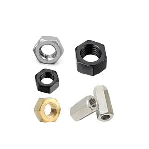 high quality good services, m6 m8 m10 m12 m14 DIN 934 Nickel Plating Stainless Steel Hex thin nut Thread Hex LockBack Nuts/