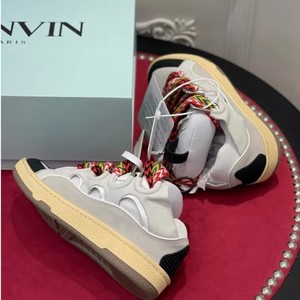 Dernières tendances de la mode de luxe, baskets Lanvens de haute qualité pour hommes et femmes, design classique en cuir véritable, semelle intérieure en PVC, chaussures de marche en mesh - Product Image 3