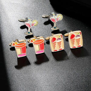 Venta directa de fábrica <span class=keywords><strong>camisa</strong></span> de Metal traje decoración personalizada divertida novedad taza de café <span class=keywords><strong>gemelos</strong></span> para hombres - Product Image 5