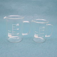 Gobelet en verre Borosilicate de laboratoire de haute qualité 100ml avec poignée