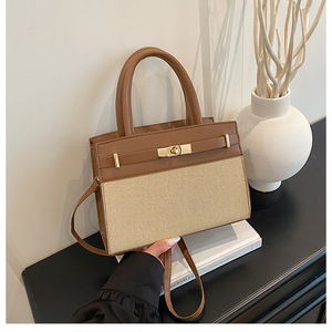 <span class=keywords><strong>Sac</strong></span> à <span class=keywords><strong>bandoulière</strong></span> texturé tendance pour femme, nouveau <span class=keywords><strong>sac</strong></span> à main contrastant - Product Image 4