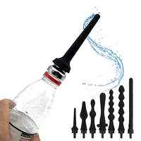 Douchette anale unisexe en silicone étanche, plug anal, outils de nettoyage BDSM