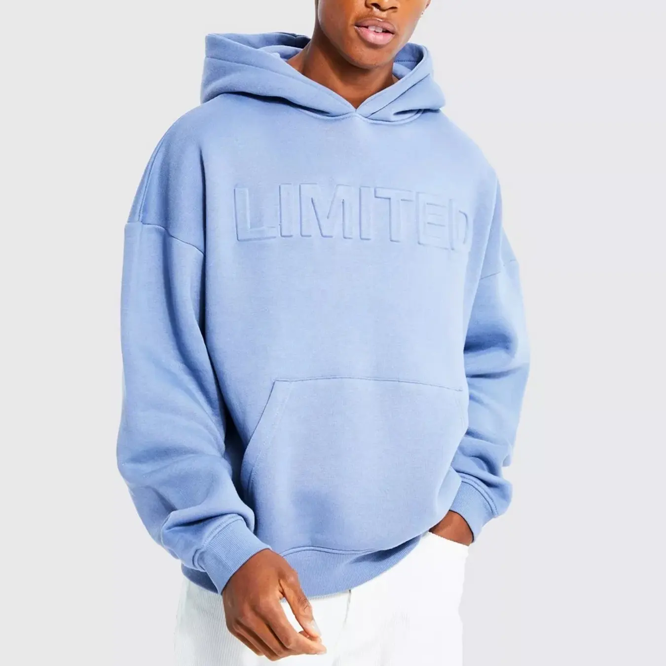 custom low moq baggy hoodie 100% cotton Logo overweight Sweatshirt hoodies Unisex Letter 3D embossed hoodie