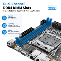 Carte mère NAS CWWK C612 LGA2011-v3 DDR4 2x NVMe M.2 Dual 10GbE RJ45 4x SFF-8643 Compatible avec Xeon E5 V3 V4. Carte mère Mini ITX
