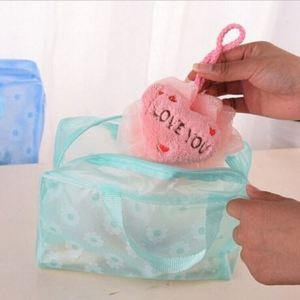 Modern Travel Portable Household Plastic Transparent Cosmetic Storage Makeup Toiletry Bag for Bathroom & <b>Wardrobe</b> - Product Image 2