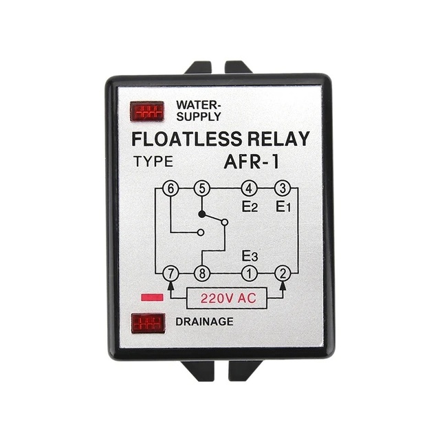Dixsen AFR-1 AC 220V Miniature Sealed Electromagnetic Relay Bistable Liquid Level Controller Water Level Control Switch