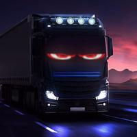 Nouveau Panneau Lumineux RVB Œil de Diable 2025 avec Application et Télécommande, Affichage Flexible à Motifs Défilants, Tableau d'Affichage Automatique, Lumières LED Œil de Diable pour Camion