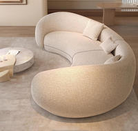 Canapé d'angle moderne STG de style européen et américain, couleur beige café, pour salon, trois places, idéal pour hôtel et villa
