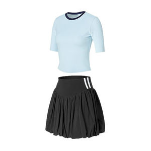 Neues Sommer-Tennisoutfit für Damen, Anpassbares Golf- und Badminton-Kurzarm-Fitness-Sportset - Product Image 5