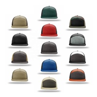 Casquette de camionneur à visière plate, personnalisée, 7 panneaux, à fermeture à pression, en maille, fabriquée dans une usine certifiée BSCI GRS