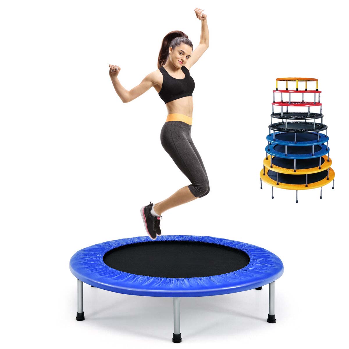 Mini trampolín de 40 pulgadas de modo de 2 pliegues para Mini trampolín de 40 pulgadas de modo de 2 pliegues para