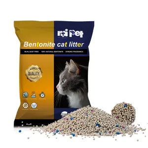 Arena Para Gatos, libre de polvo, fuerte aglutinación, bentonita en forma de pelota, OEM / ODM - Product Image 1