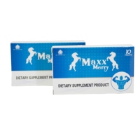 Pilules de Maca bleue Maxx Merry, amélioration de la vitalité masculine, endurance longue durée, soutien, 10 comprimés
