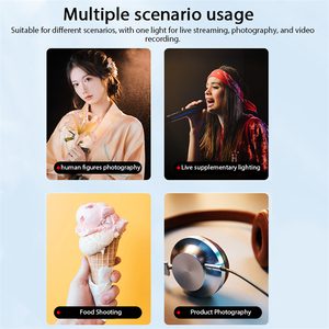 Lumière de remplissage réseau Panneau de lampe de remplissage à intensité variable Lumière vidéo LED avec filtres de couleur pour bureau Live Streming Youtube <span class=keywords><strong>Tiktok</strong></span> - Product Image 3