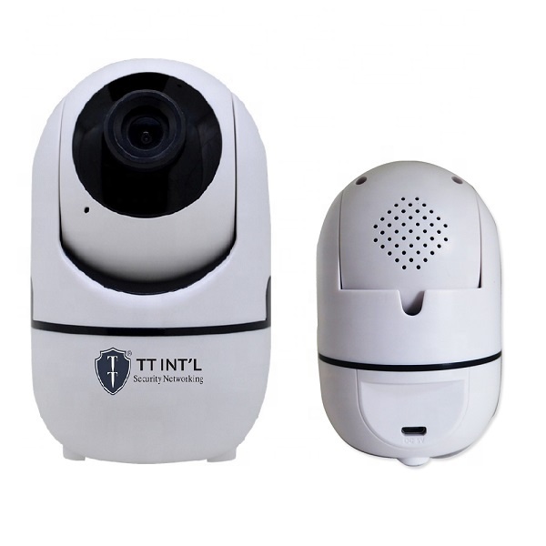 Home Security Baby/Pet Monitor Auto Tracking 1080P HD Mini Wi-Fi AI Two Way Audio Night Vision Pan-Tilt Robot Camera