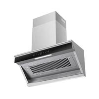 Hotte de cuisinière à induction à haute aspiration Prix spécial Hotte de nettoyage de cuisine en verre trempé Hotte de cuisinière intelligente Cheminée