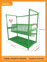 Fabricants de meubles sur mesure pour toute la maison, directement de l'usine, rayonnage en panneaux métalliques verts en surplus, rayonnage de stockage à grandes planches, robuste