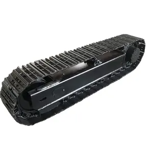 Rubber tracks for tanks for drilling rigs, mechanical engineering and crushers etc. 5 ton 10 ton 15 ton steel crawler chassis