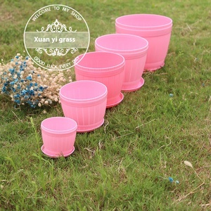 Style Moderne Épaissie Creative Charnu Vert Plante <span class=keywords><strong>Pot</strong></span> PP Résine Imitation Baril <span class=keywords><strong>Pot</strong></span> De Fleurs Petit Gros Bonsaï Fabricants - Product Image 4