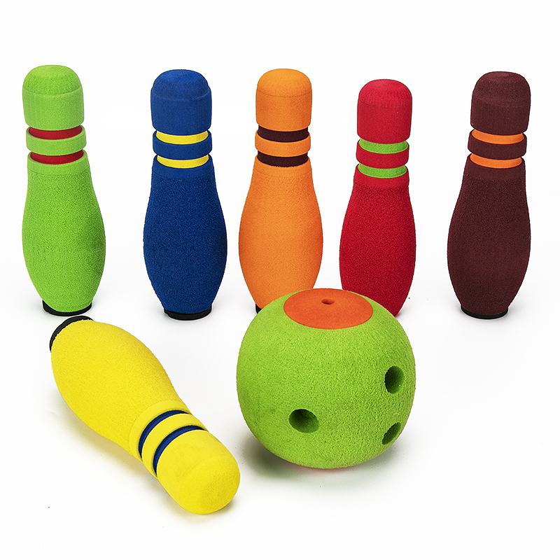 Bán Nóng Đầy Màu Sắc EVA Bọt Bowling Sets Đối Với Kid Đồ Chơi Trong Nhà