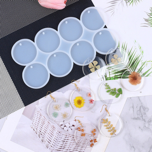 Stampi in Silicone Rotondi e Ovali per Resina Epossidica Fai-da-Te, Stampi per Ciondoli, Orecchini, Ciondoli per Borse e Portachiavi - Product Image 4