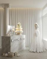 Arbre de Noël en papier Spazepaper avec fleurs et lumières pour la décoration de mariage et la décoration de vitrine de Noël