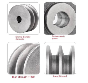 Puleggia a gola singola tipo 1B a forma <span class=keywords><strong>di</strong></span> B, diametro 67mm, in ghisa, per trasmissione a cinghia. - Product Image 4