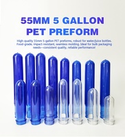 Préforme PET polyvalente et durable de 55 mm pour la fabrication de bouteilles en plastique avec couleurs personnalisables
