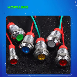 6/8/10/12mm Mini Small <b>Panel</b> Mount signal Lamp Waterproof Equipment Metal LED Indicator <b>Light</b> with Wire 3-6V Red Green Yellow - Product Image 1