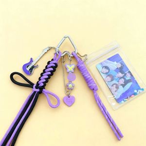 Marchandises pour fans des Bangtan Boys, porte-cartes imperméables mignons de couleur violette, breloques pour sacs, chaînes pour téléphones, porte-clés, cadeaux en gros - Product Image 2