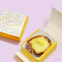 Excellente vente en gros nouveau design de boîte de luxe emballage de dessert petite boîte en papier emballage pliant carte gâteau boîtes sucrées